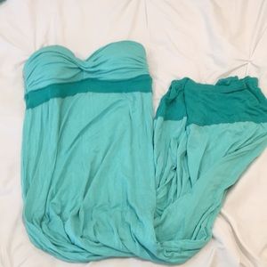 Teal maxi dress